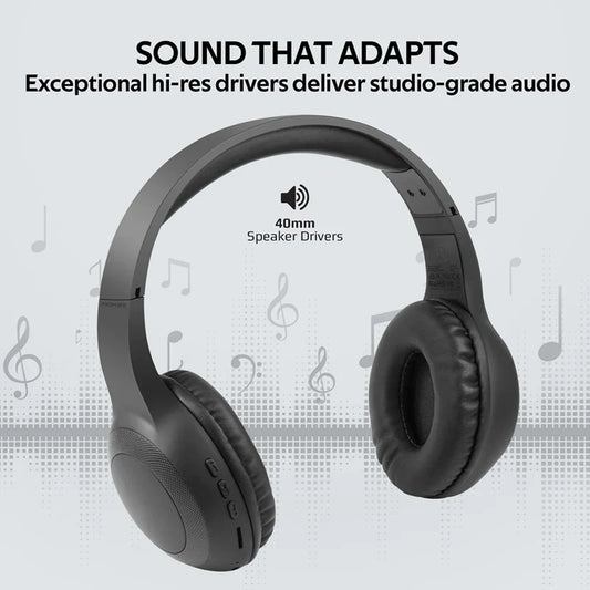 Bluetooth Headphone, Over-Ear Deep Bass Wired/Wireless Headphone with Long Playtime,