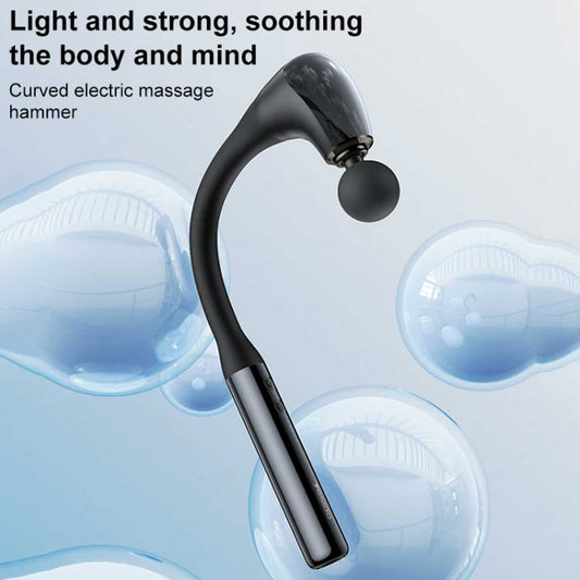 Yesido Handheld Curved Neck Massager Ultra-quiet Electric Massager with Large Capacity Battery