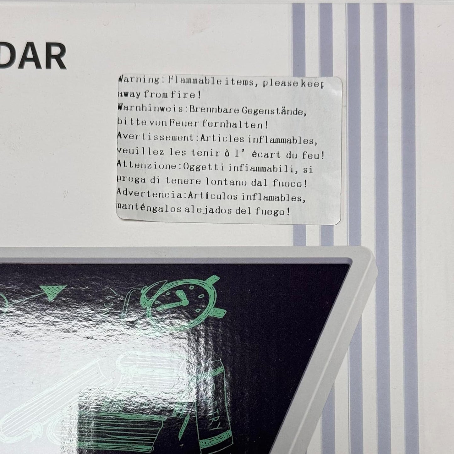 Maizoon Electronic Desktop Calendar Writing Tablet Erasable Doodle Office Memo Board Time Temperature Desktop Tablet Ideal for Business Home Decoration White Brand: Maizoon