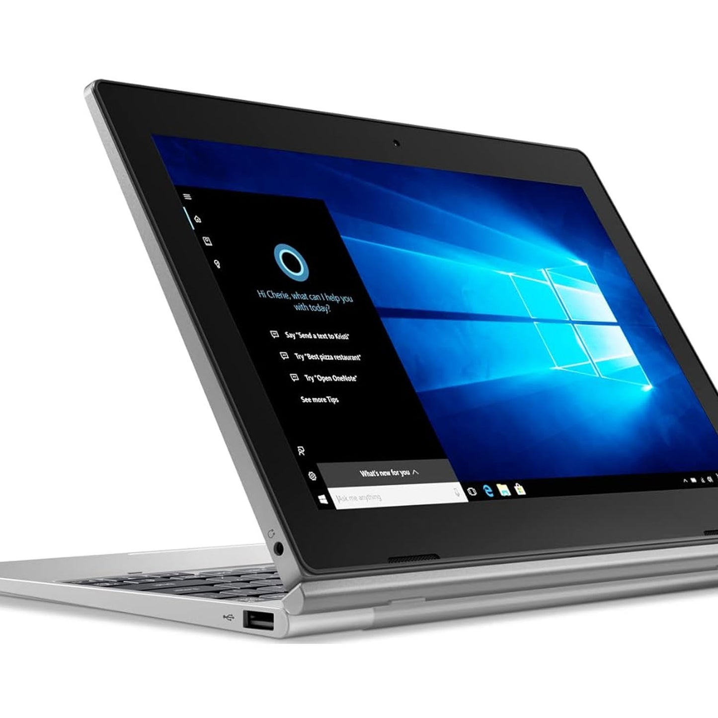 Lenovo IdeaPad D330 Intel Celeron N4020 10.1" (25cm) HD IPS Detachable 2-in-1 Laptop (4GB/128GB eMMC/Windows 10/1 Yr Warranty/Mineral Grey/1.1Kg), 82H0001YIN