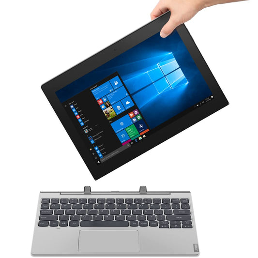 Lenovo IdeaPad D330 Intel Celeron N4020 10.1" (25cm) HD IPS Detachable 2-in-1 Laptop (4GB/128GB eMMC/Windows 10/1 Yr Warranty/Mineral Grey/1.1Kg), 82H0001YIN