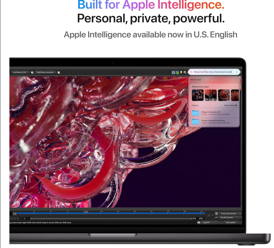 APPLE MACBOOK M4 PRO 512GB SSD 24GB RAM'14 INCHES - BLACK