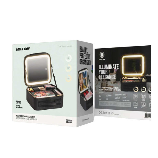 Green Lion Makeup Organizer – Black