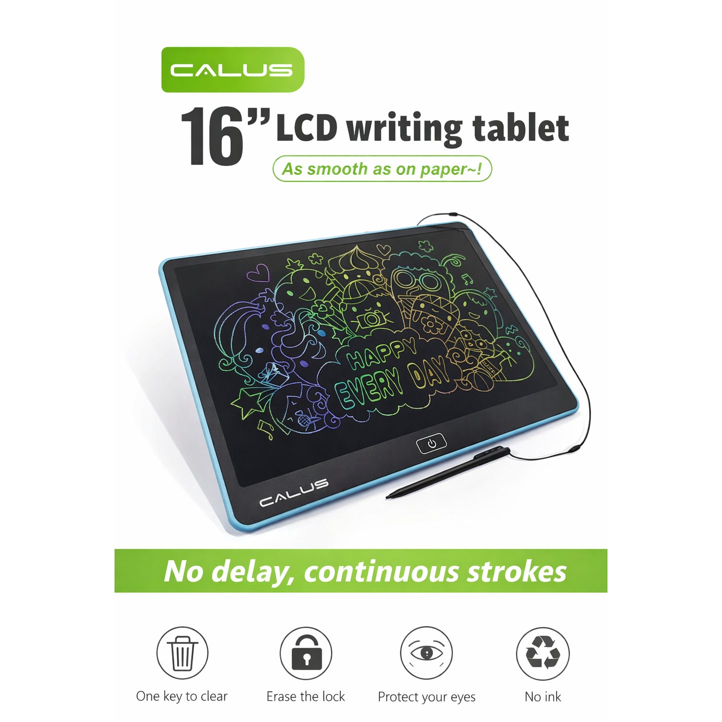 CALUS 16-Inch LCD Writing Tablet – Digital Drawing & Doodling Pad