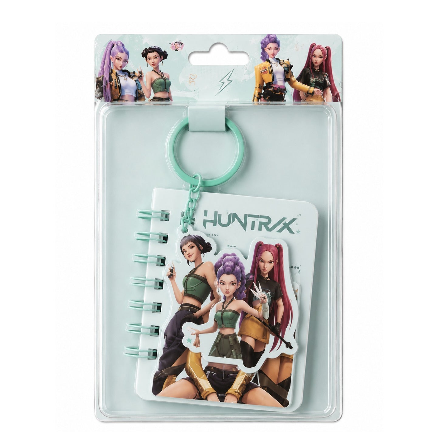 Cute Mini Notebook Keychain – Pocket Diary for Girls | Kawaii Kids Stationery Set