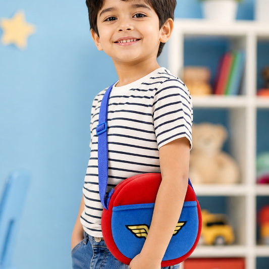 Wonder Hero Kids Crossbody Bag – Soft Mini Sling for Daily Use