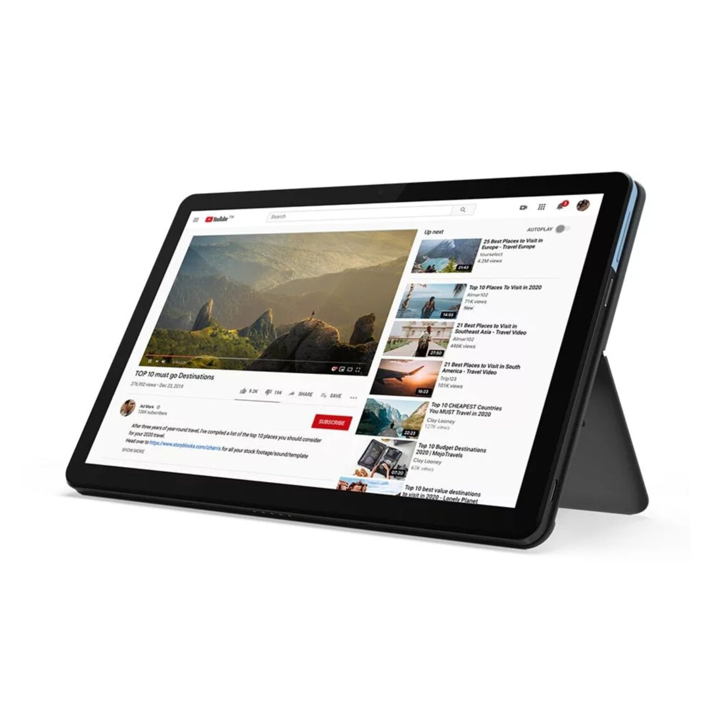 Lenovo Chromebook CT-X636F 10.1" Touch 4GB 64GB MediaTek Helio P60T X8 2.0GHz Chrome OS