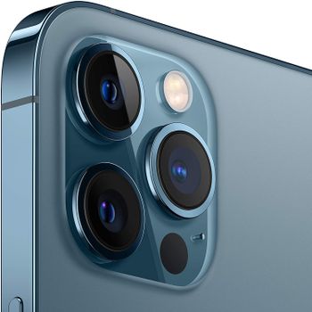 Buy Apple iPhone 12 Pro Max 128GB Pacific Blue – Side View with Sleek Design