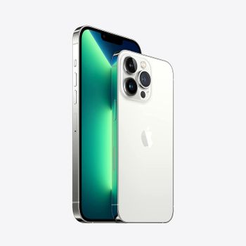 Close-up of iPhone 13 Pro Max Silver Camera System | Buy Now in UAE