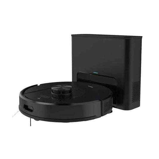 Green Lion Smart Robot Vacuum Pro with 4000Pa Suction Power, Sweeping & Mopping Functions, 140 Minutes Runtime, Auto-Recharge & Resume, Obstacle Detection - Black