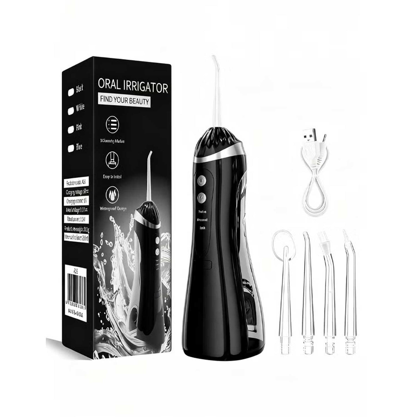 Portable Cordless Water Flosser for Teeth Cleaning 200ML Oral Irrigator Flosser 3 Cleaning