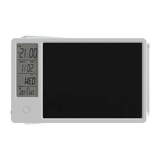 Maizoon Electronic Desktop Calendar Writing Tablet Erasable Doodle Office Memo Board Time Temperature Desktop Tablet Ideal for Business Home Decoration White Brand: Maizoon