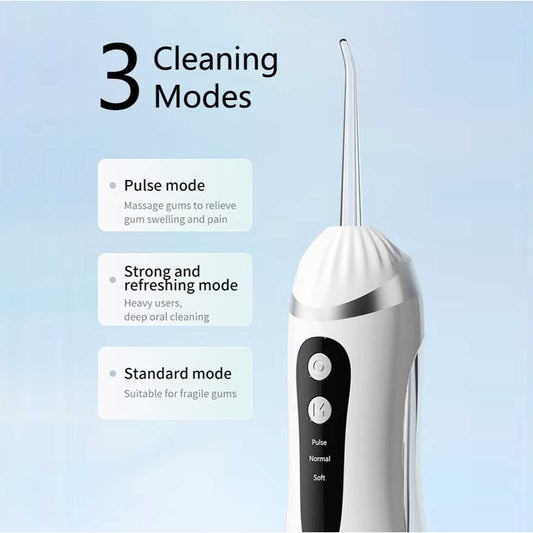 Portable Cordless Water Flosser for Teeth Cleaning 200ML Oral Irrigator Flosser 3 Cleaning