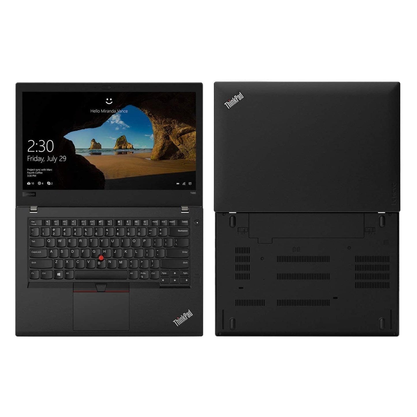 Lenovo ThinkPad T480 14" FHD Business Laptop, Intel Core i5-8250U, 16GB DDR4 RAM, 512GB SSD, CAM, Fingerprint Reader,Backlit Keyboard,Windows 10 Pro 64-bit | One year warranty (Renewed)