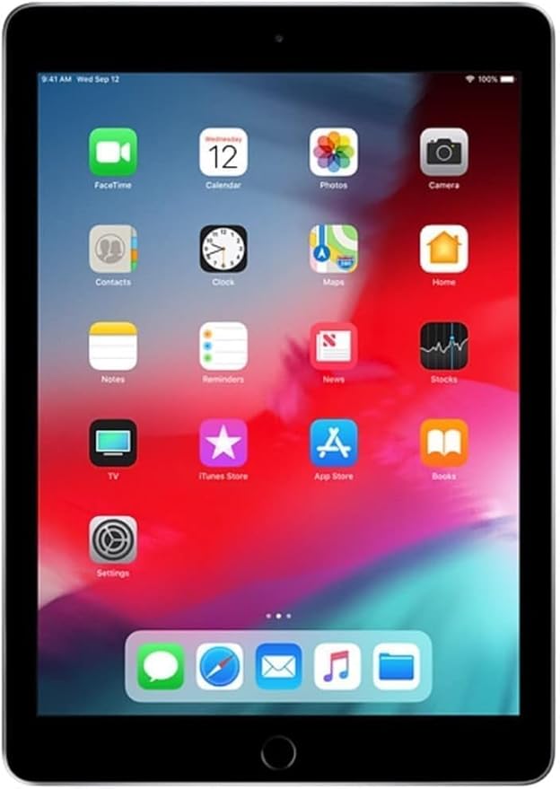 Apple (Refurbished) 2018 iPad 6th generation with Wi-Fi 32GB 9.7in, Space Gray