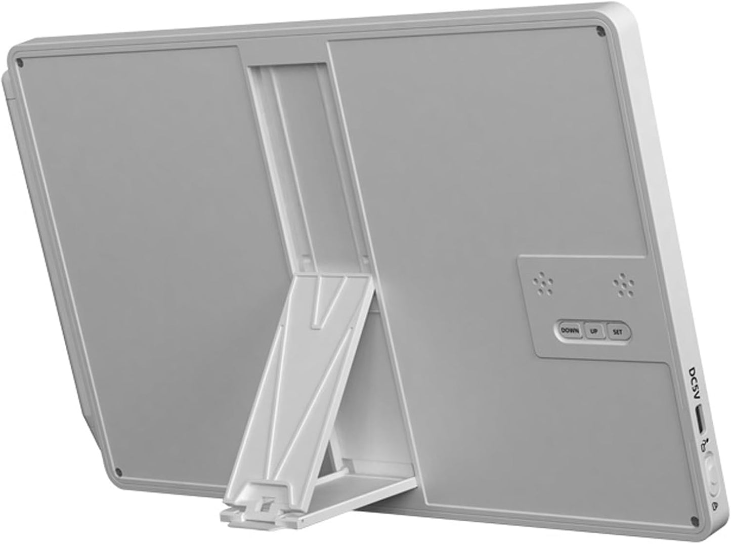 Maizoon Electronic Desktop Calendar Writing Tablet Erasable Doodle Office Memo Board Time Temperature Desktop Tablet Ideal for Business Home Decoration White Brand: Maizoon