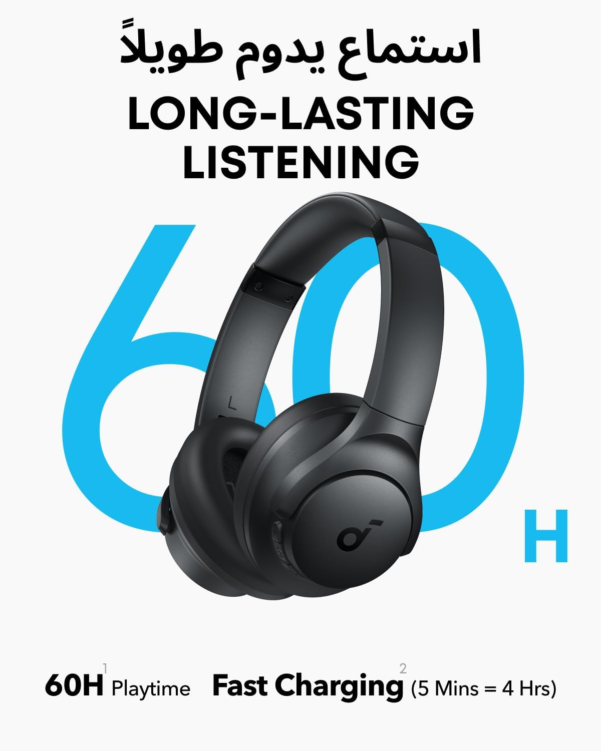 Anker Soundcore Q11i Truly Wireless Bluetooth Over-Ear Headphones Black 23% OFF