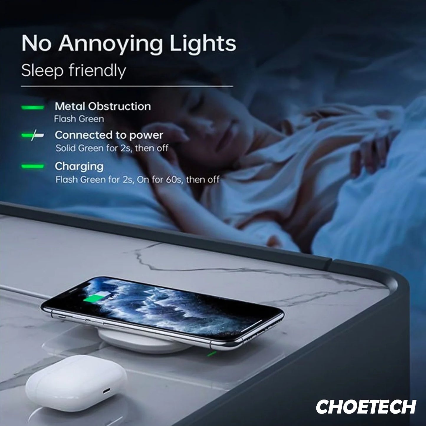 2.4A MFi Certified Lightning to USB Charger & Sync Cable, CHOETECH IP0026