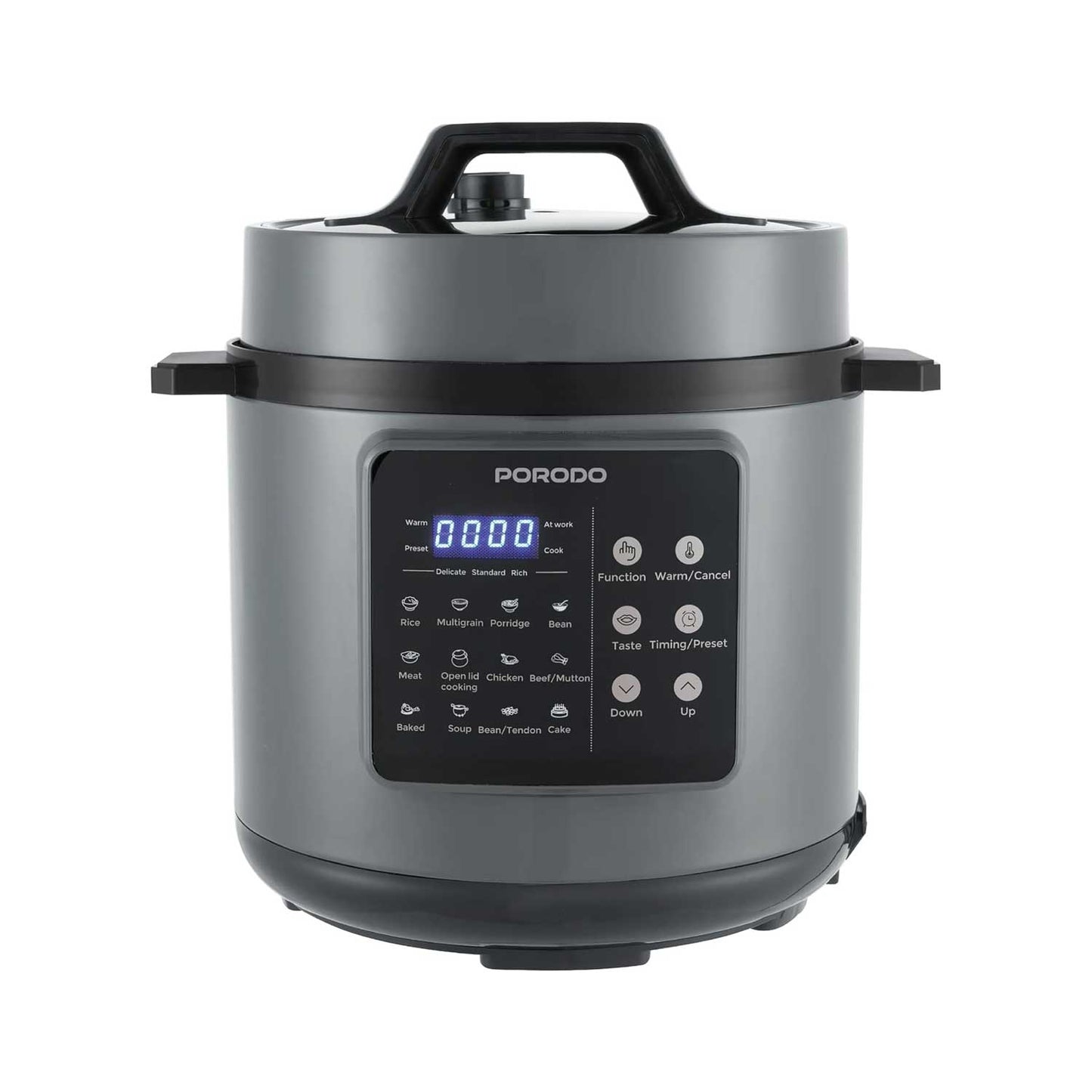 Porodo Lifestyle 1300W Electric Pressure Cooker 6L - Black