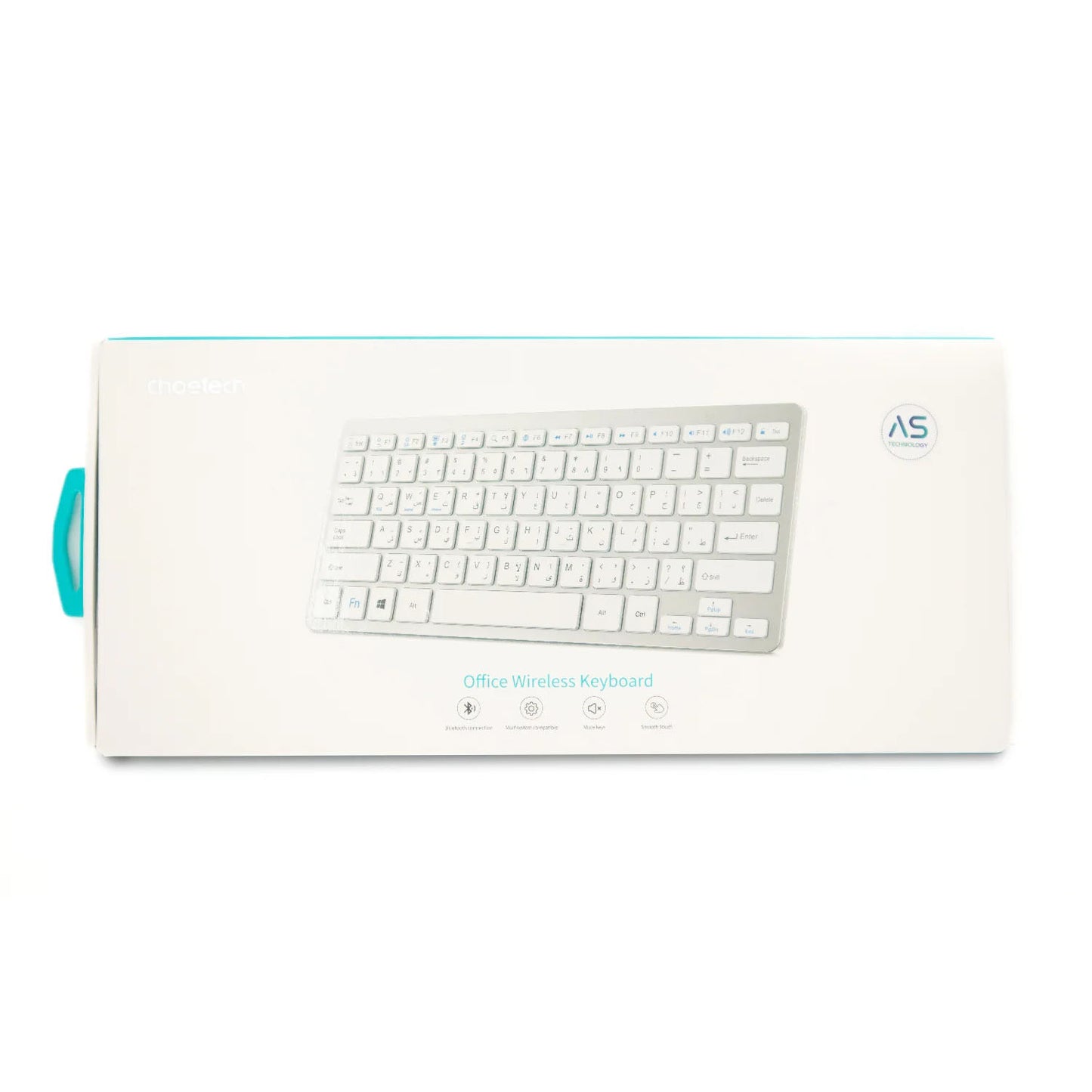 CHOETECH offers several wireless office keyboards Wireless office keyboard (compatible with multiple systems) with Arabic and English keys, CHOETECH BH-016 - White