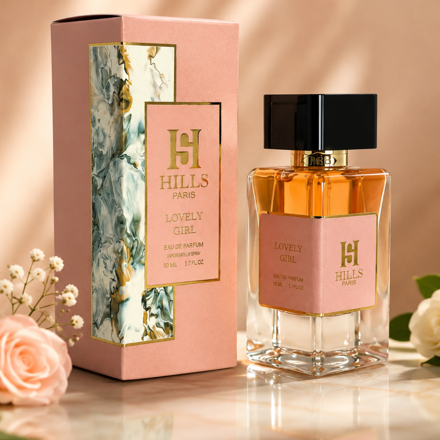HILLS Paris Lovely Girl Eau De Parfum 50ML – Unisex Luxury Fragrance