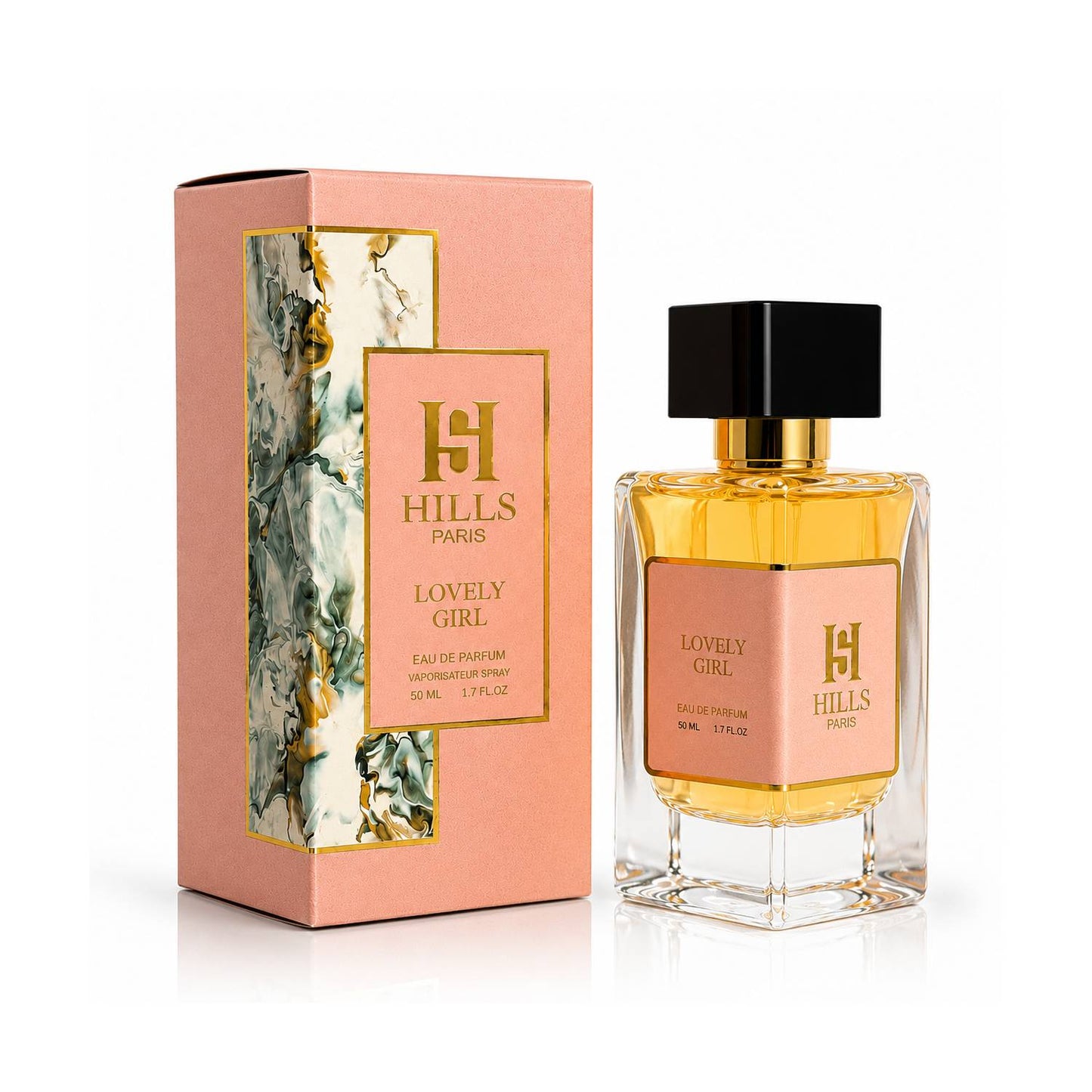 HILLS Paris Lovely Girl Eau De Parfum 50ML – Unisex Luxury Fragrance