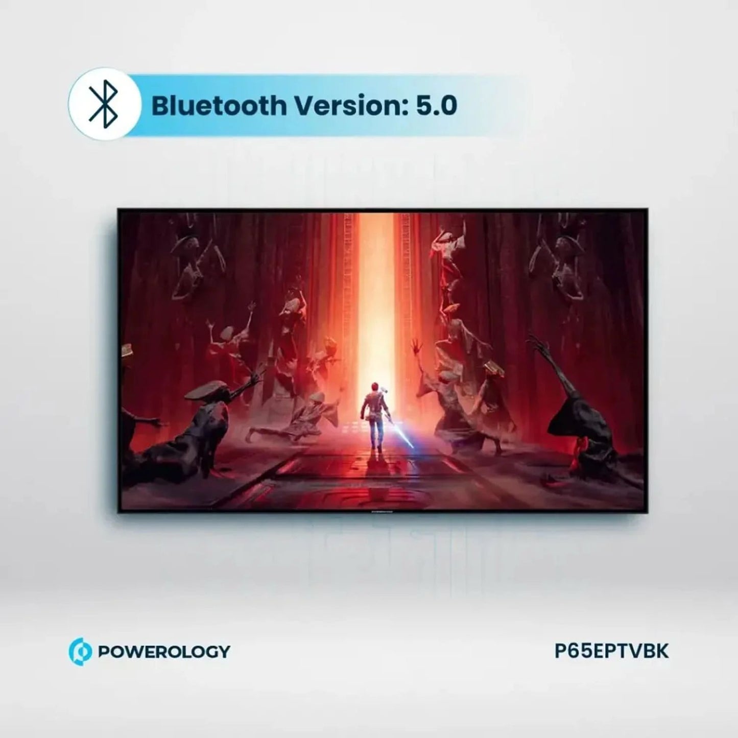 Powerology Break-Proof Android Smart TV 55" - Black