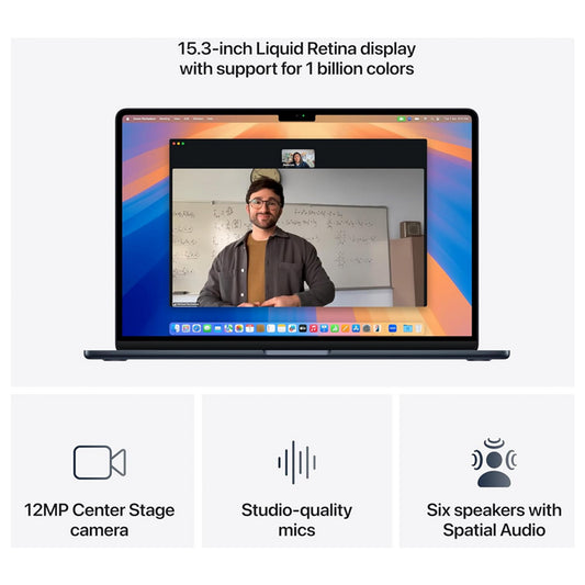 Apple MacBook Air 15" (M4) – Midnight 16GB RAM | 512GB SSD | Liquid Retina Display