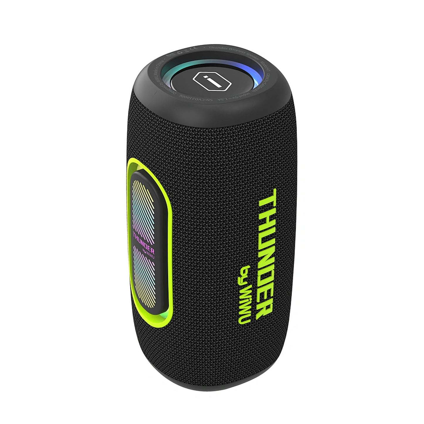 Bluetooth Speaker WIWU H7 Thunder Wireless Portable Speaker Black