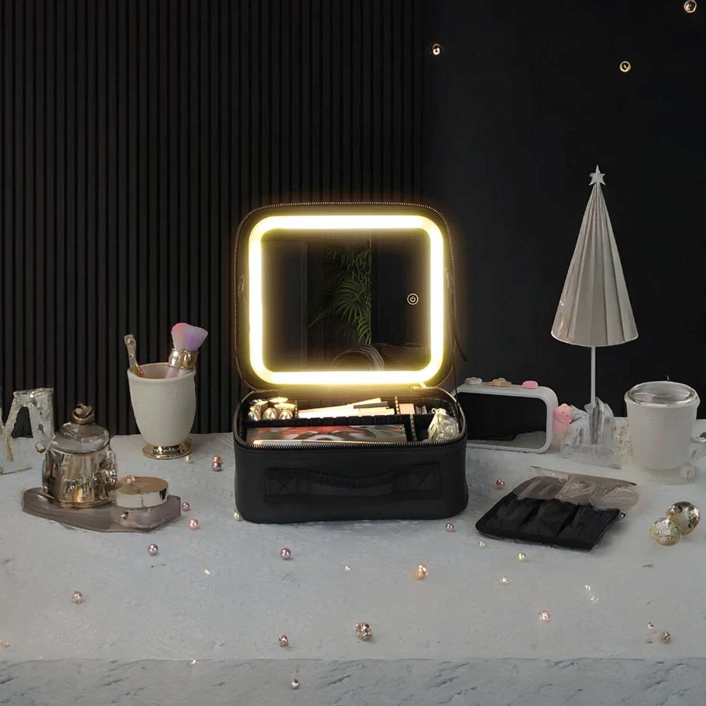 Green Lion Makeup Organizer – Black