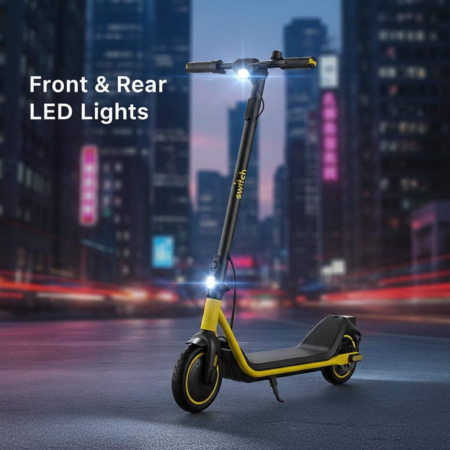 SWITCH Electric Scooter ES-C120 for Adult with 350W Motor, Long Range Battery E-scooter, LED Display
