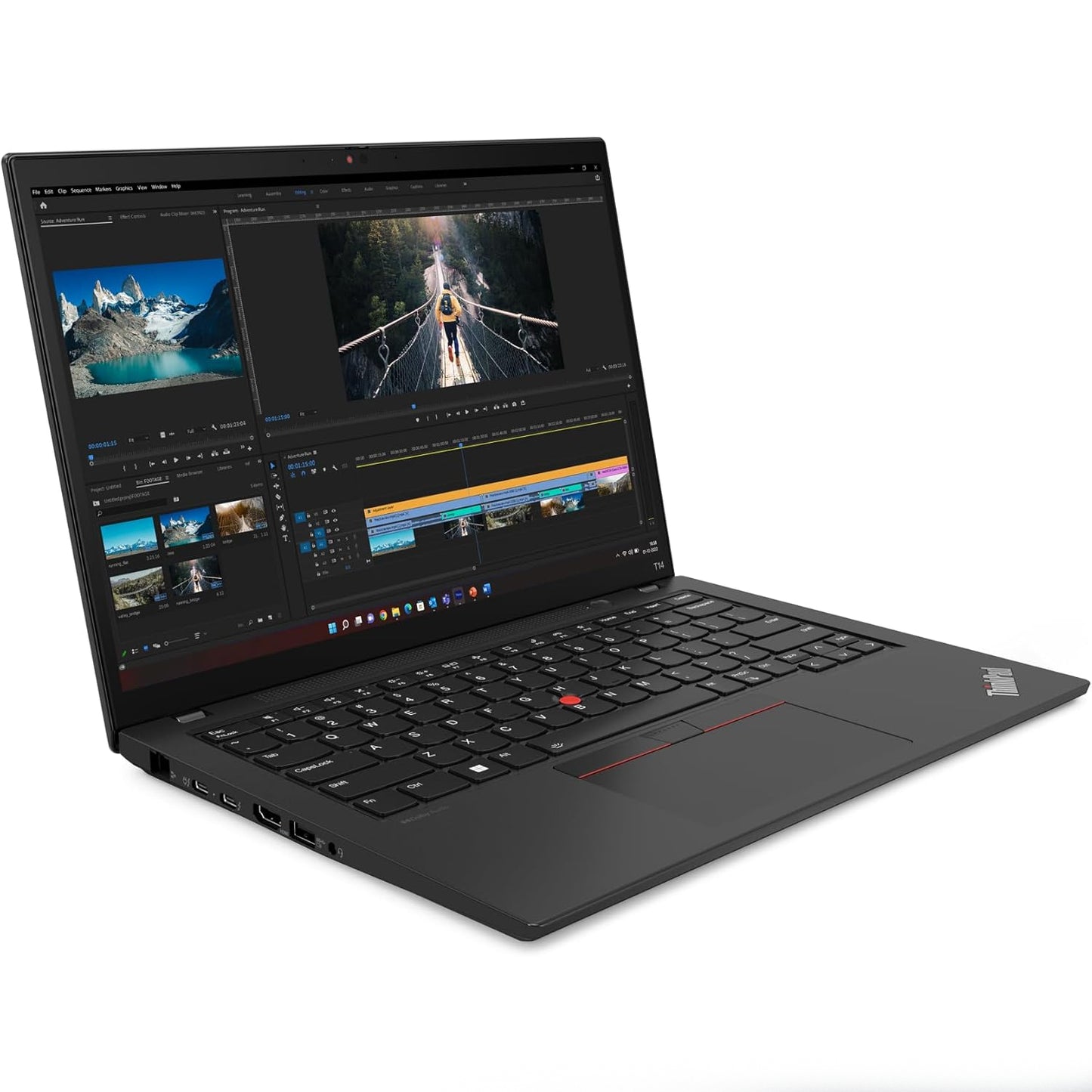 Thinkpad T14s Gen 2 Laptop With 14-Inch Full HD Display,Intel Core i5-1135G7 Processor/Quad Core/11th Gen/16GB RAM/256GB SSD/Intel Iris XE Graphics/Windows 10 Pro English Blac