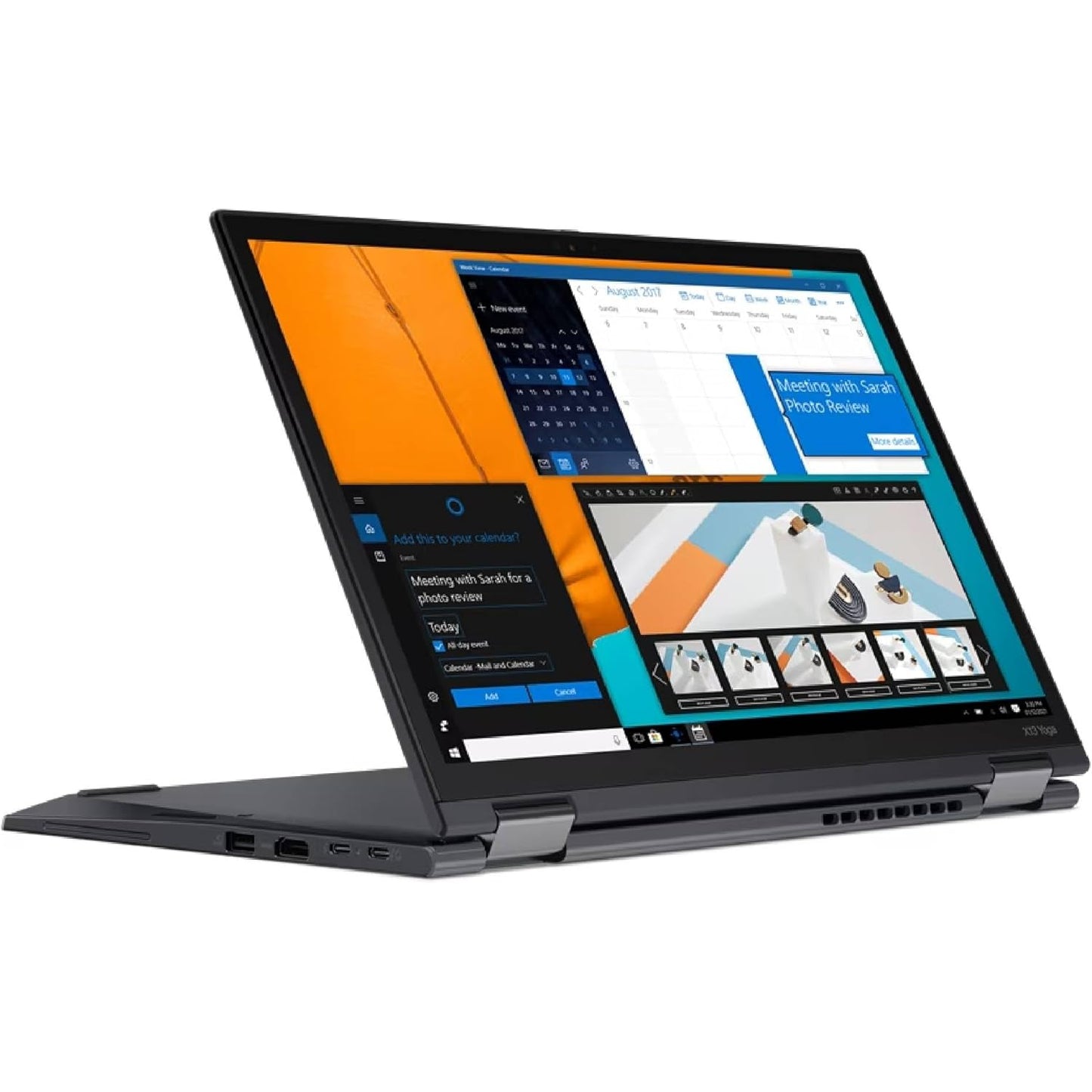 ThinkPad X13 Yoga Gen2 Laptop With 13.3-Inch FHD Display, Core i5-1135G7 Processor/8GB RAM/256GB SSD/Integrated Graphics/Windows 10 Pro English Black