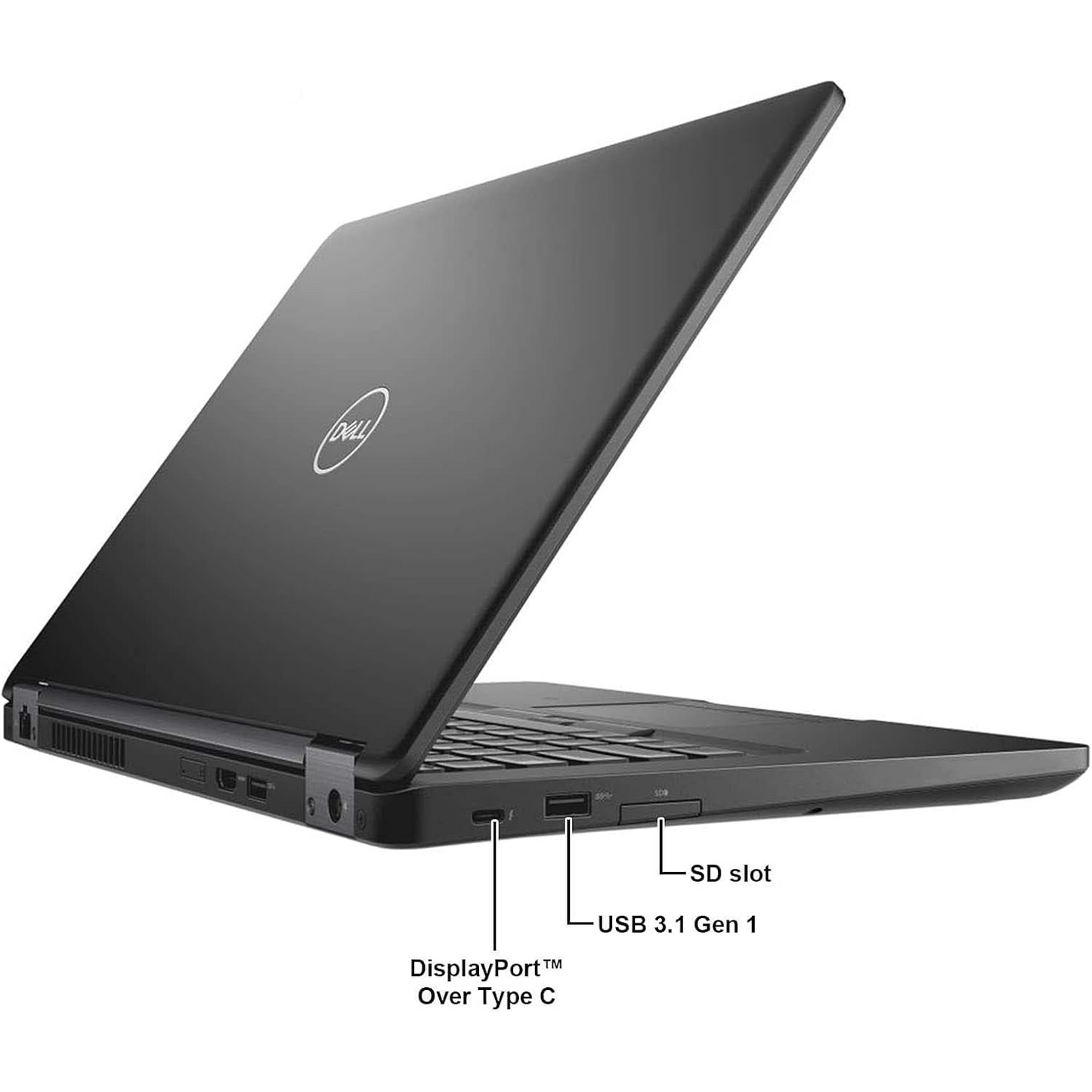 Dell Latitude 5490 / Intel 1.7 GHz Core i5-8350U Quad Core CPU / 16GB RAM / 512GB SSD / 14" FHD (1920 x 1080) Display/HDMI/USB-C/Webcam/Windows 10 Pro, Black