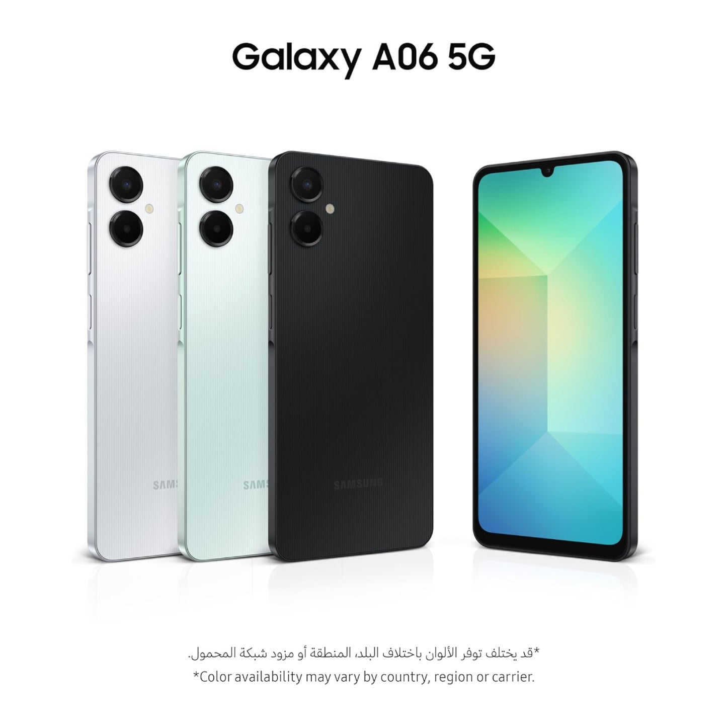 Samsung Galaxy A06 5G, Android Smartphone, Dual SIM Mobile Phone, 6GB RAM, 128GB Storage, Light Green