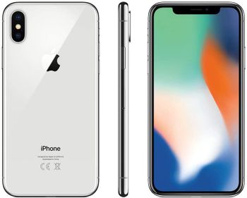 Apple iPhone X, 4G LTE 256 GB Silver